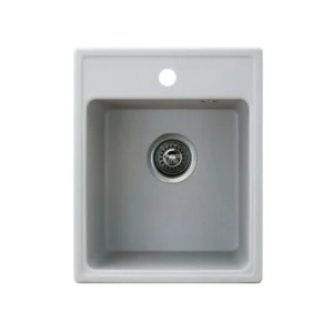 Metalac xQuadro 40 granitna sudopera 40x50 cm bela 152984