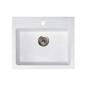 Metalac xQuadro 60 granitna sudopera 60x50 cm bela (161968)