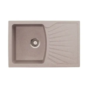 Metalac xQuadro Plus granitna sudopera 77x50 cm bež 137412