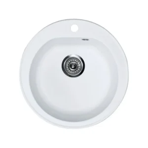 Metalac xVenera 510 granitna sudopera Ø51 cm bela 123261