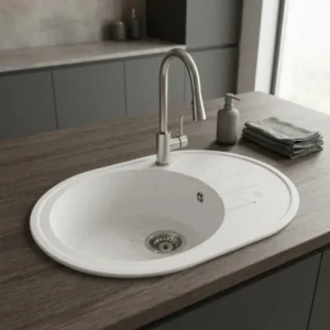 Metalac xVenera M bela xGranit sudopera 155198 Metalac xVenera M granitna sudopera 62x50 cm bela 155198