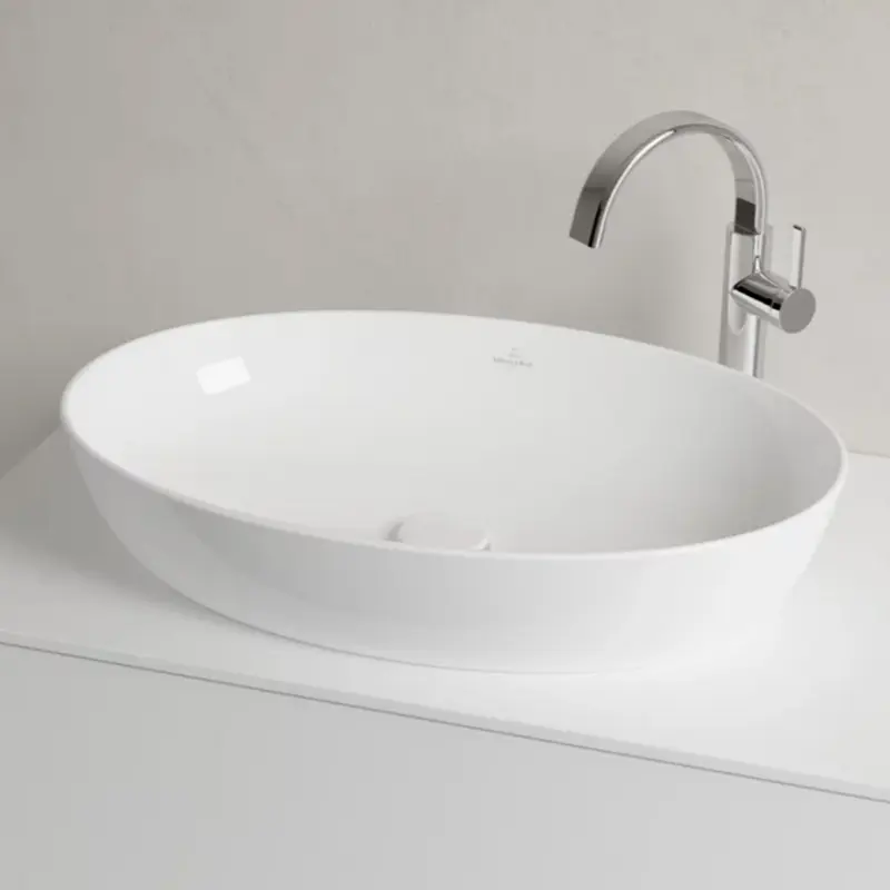 Villeroy & Boch Artis 41986101 beli ovalni nadgradni lavabo 61 × 41 cm