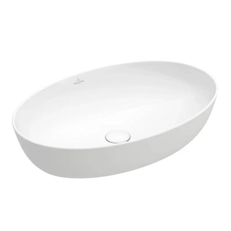 Villeroy & Boch Artis 41986101 beli ovalni nadgradni lavabo 61 × 41 cm