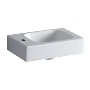 Geberit iCon 124836000 beli zidni lavabo 38 × 28 cm sa otvorom za slavinu levo