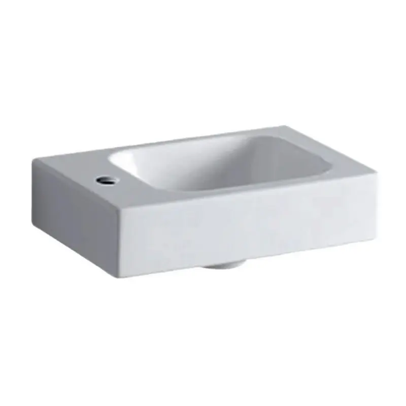 Geberit iCon 124836000 beli zidni lavabo 38 × 28 cm sa otvorom za slavinu levo