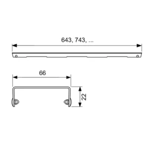 TECE Drainline Basic polirana rešetka za tuš kanalicu TECE Drainline Basic rešetka za tuš kanalicu polirani inox