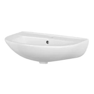 Cersanit President beli zidni lavabo 60,5 × 48,5 cm sa otvorom za slavinu i prelivom