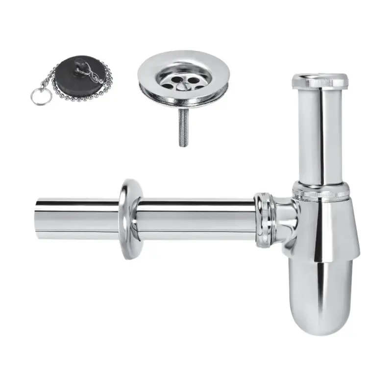 Rosan S200 sifon za lavabo od mesinga sa čepom, lančićem i izlazom Ø32 mm