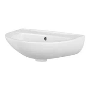 Cersanit President 850145 beli zidni lavabo 55 × 45,5 cm sa otvorom za slavinu i prelivom
