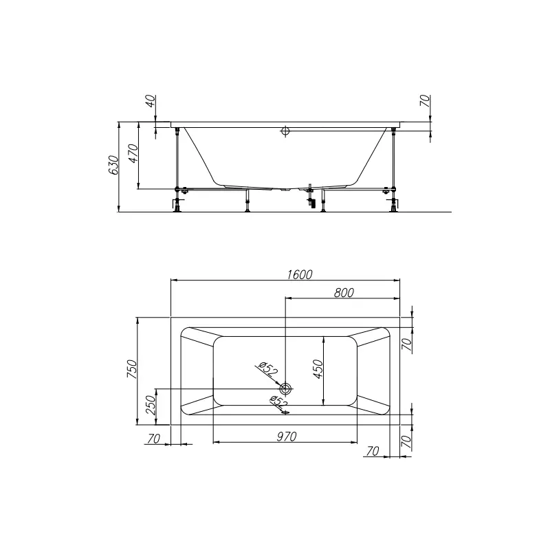 Kolpa San Elektra kada 160×75 cm bela (740700) - Slika 2