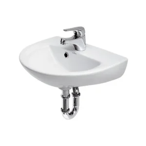Cersanit President 850114 beli zidni lavabo 44,5 × 35 cm sa otvorom za slavinu i prelivom