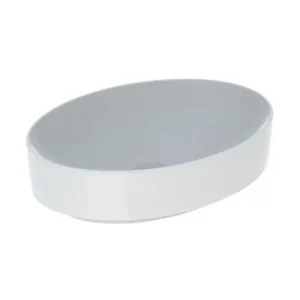 Geberit VariForm ovalni nadgradni lavabo 55 cm 500.771.01.2 Geberit VariForm 500.771.01.2 beli ovalni nadgradni lavabo 55 × 40 cm