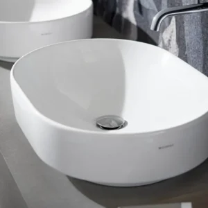 Geberit VariForm 500.774.01.2 beli elipsasti nadgradni lavabo 55 × 40 cm