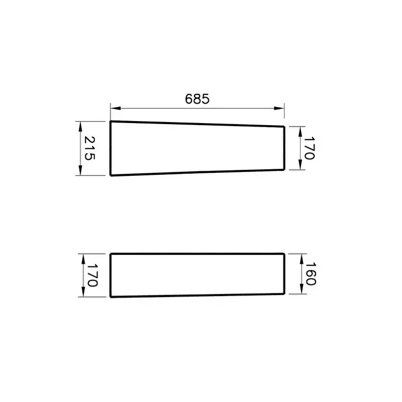 Vitra S20 5529L003-0156 beli keramički stub za lavabo
