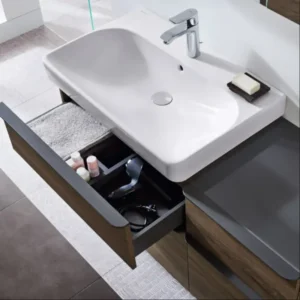 Geberit Smyle 500.251.01.1 beli zidni lavabo sa otvorom za slavinu 90 × 48 cm