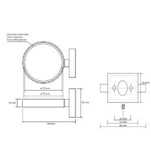Bemeta BETA držač za fen zidni hrom