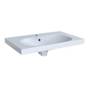 Geberit Acanto 500.622.01.2 beli zidni lavabo 75 × 48 cm sa otvorom za slavinu i prelivom