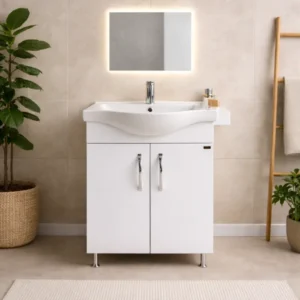 Pino Art Albatros lavabo sa ormarićem 55 cm bela