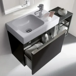 Geberit iCon 124053000 beli zidni lavabo 53 × 31 cm sa policom i otvorom za slavinu desno