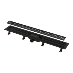 Alca APZ10BLACK crna tuš kanalica Alca APZ10BLACK tuš kanalica sa mat crnom inox rešetkom