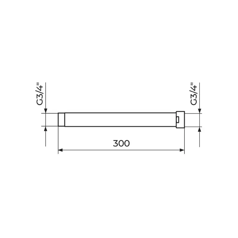 Rosan produžetak za usponski tuš 300 mm (PUT1222C) - Slika 2