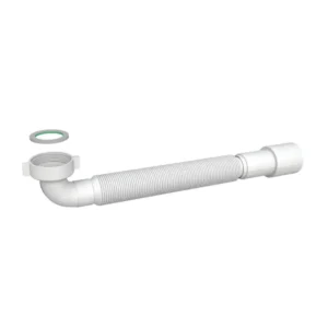 Bonomini MAGIKONE 9374FM54B0 fleksibilno crevo 1 1/4″ × Ø32/40 mm od belog PP materijala sa kolenom 90°