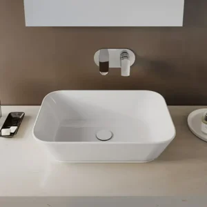 Vitra Geo 7425B003-0016 beli pravougaoni nadgradni lavabo 60 × 40 cm