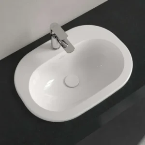 Villeroy & Boch O.novo 41615601 beli ovalni ugradni lavabo 56 × 40,5 cm