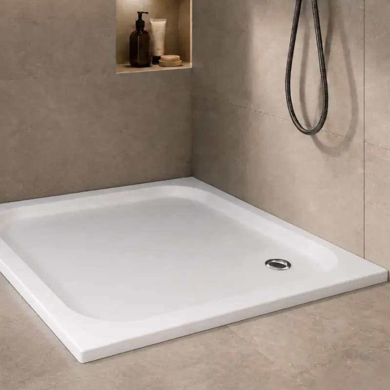 Kolpa San Trin 90×90 ugradna tuš kada bela akrilna šifra 754810