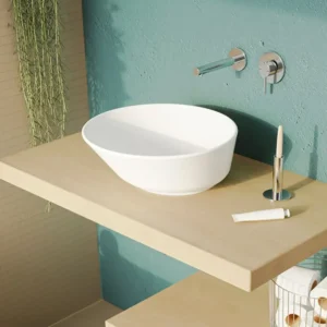 Vitra Geo 7421B003-0016 beli okrugli nadgradni lavabo prečnika 38 cm