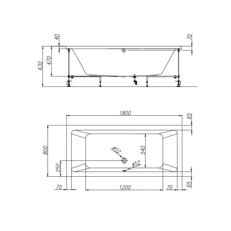 Kolpa San Elektra kada 180×80 cm bela (739130) - Slika 2