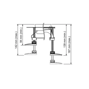 TECE Drainline montažne nogice 94–142 mm 660003