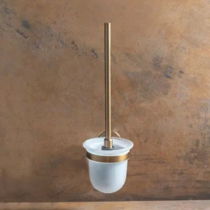 BEMETA Amber WC četka zidna 155113017 BEMETA Amber WC četka zidna 155113017, mesing i staklo, bronza četkana, dimenzije 9.5 × 36 × 14 cm