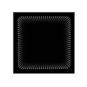 DUBIEL VITRUM Wenecja ogledalo 49 × 49 cm DV1029 sa LED osvetljenjem, 3D efektom dubine i napajanjem 230 V