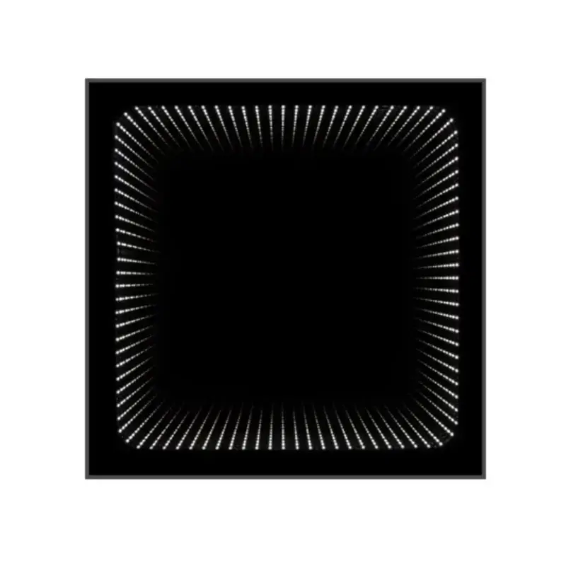 DUBIEL VITRUM Wenecja ogledalo 49 × 49 cm DV1029 sa LED osvetljenjem, 3D efektom dubine i napajanjem 230 V