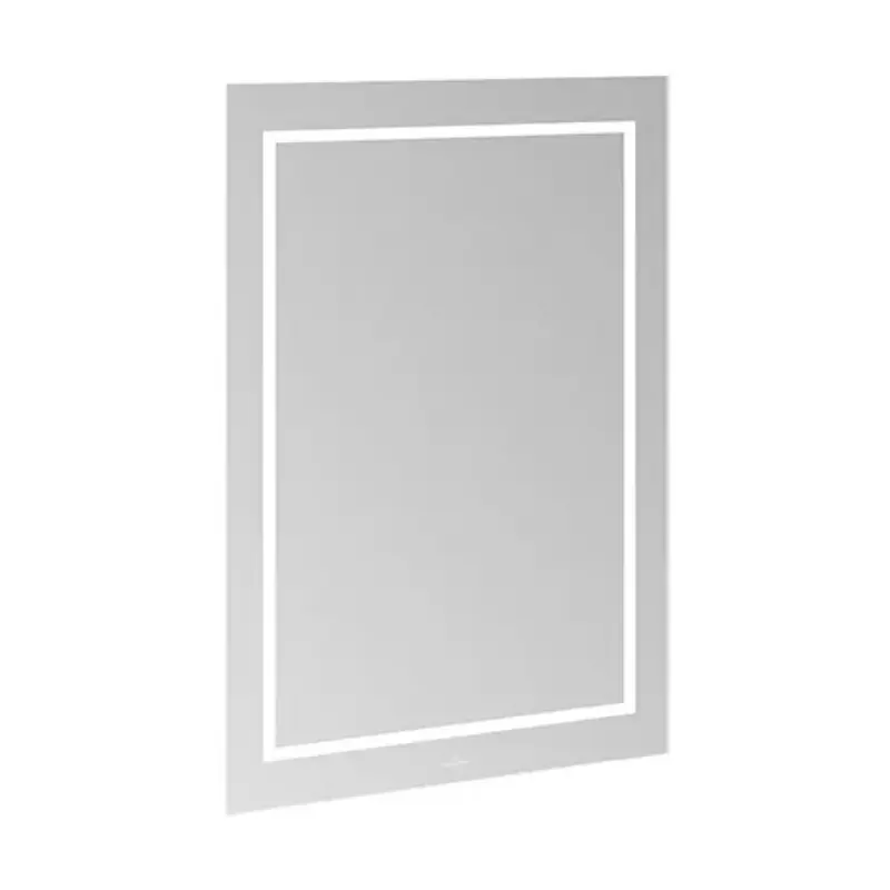 VILLEROY & BOCH Finion ogledalo 60 × 75 cm G6006000, LED ogledalo za kupatilo, dimenzije 60 × 75 × 4,5 cm