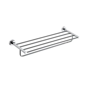 BEMETA Omega držač peškira 600 mm sa šipkom 104105072, srebrna boja, hrom visokog sjaja, dimenzije 65,5 × 11 × 20 cm