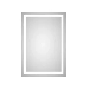 DUBIEL VITRUM Fokus ogledalo 60 × 80 cm DV5256 sa LED osvetljenjem 40 W, periferno matiranim pojasom i IP55 zaštitom