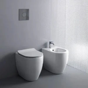 AXA Glomp back-to-wall bide 0202201 sanitarna keramika u beloj boji, dimenzije 36,5 × 42,5 × 51 cm, bide za kupatilo