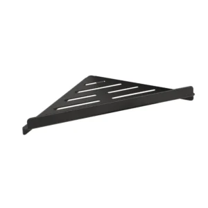 BEMETA Dark polica za tuš ugaona 102308260, crna mat, od mesinga, dimenzije 26,2 × 3,5 × 14,2 cm
