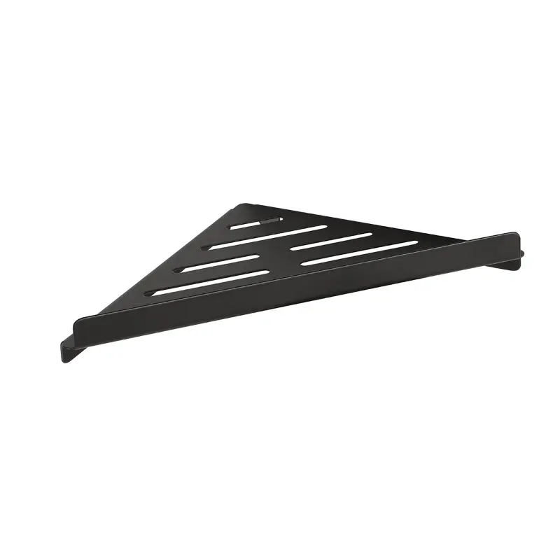 BEMETA Dark polica za tuš ugaona 102308260, crna mat, od mesinga, dimenzije 26,2 × 3,5 × 14,2 cm