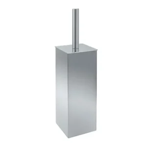 MINOTTI WC četka četvrtasta inox YS100S, hrom završna obrada, stojeća izvedba, dimenzije 9 × 36 cm
