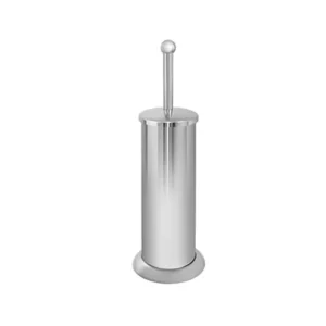MINOTTI WC četka hrom YS100F, stojeća metalna WC četka u hrom završnoj obradi, dimenzije 12 × 40 cm