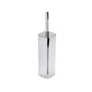 MINOTTI Concept WC četka hrom C-07-102, stojeća metalna WC četka u hrom završnoj obradi, dimenzije 8,5 × 24,5 cm