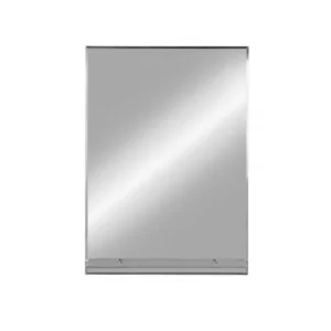 MINOTTI ogledalo sa etažerom 50 × 70 cm FH310, pravougaono zidno ogledalo bez rama i bez LED osvetljenja