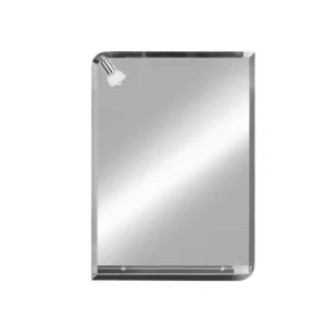 MINOTTI Ogledalo sa etažerom i rasvetom 50 × 70 cm FH307, pravougaono zidno ogledalo za kupatilo