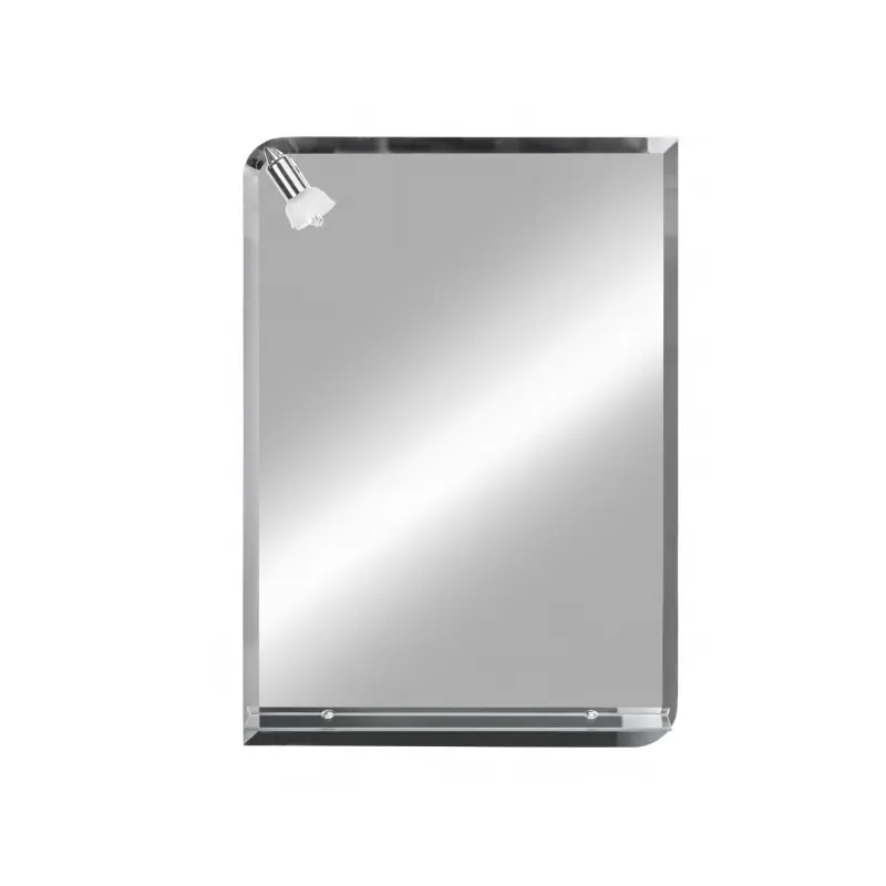 MINOTTI Ogledalo sa etažerom i rasvetom 50 × 70 cm FH307, pravougaono zidno ogledalo za kupatilo