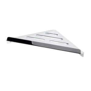 BEMETA Cytro polica za tuš ugaona slim 102308261, nerđajući čelik, srebrna boja, dimenzije 26,2 × 3,5 × 14,2 cm