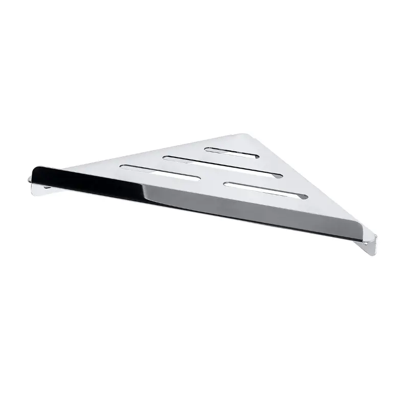 BEMETA Cytro polica za tuš ugaona slim 102308261, nerđajući čelik, srebrna boja, dimenzije 26,2 × 3,5 × 14,2 cm