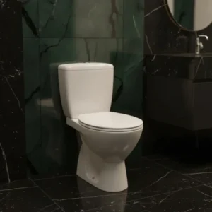 CERSANIT Kaskada monoblok WC šolja simplon 850000.6707 bela, dimenzije 36,5 × 76,5 × 65,5 cm